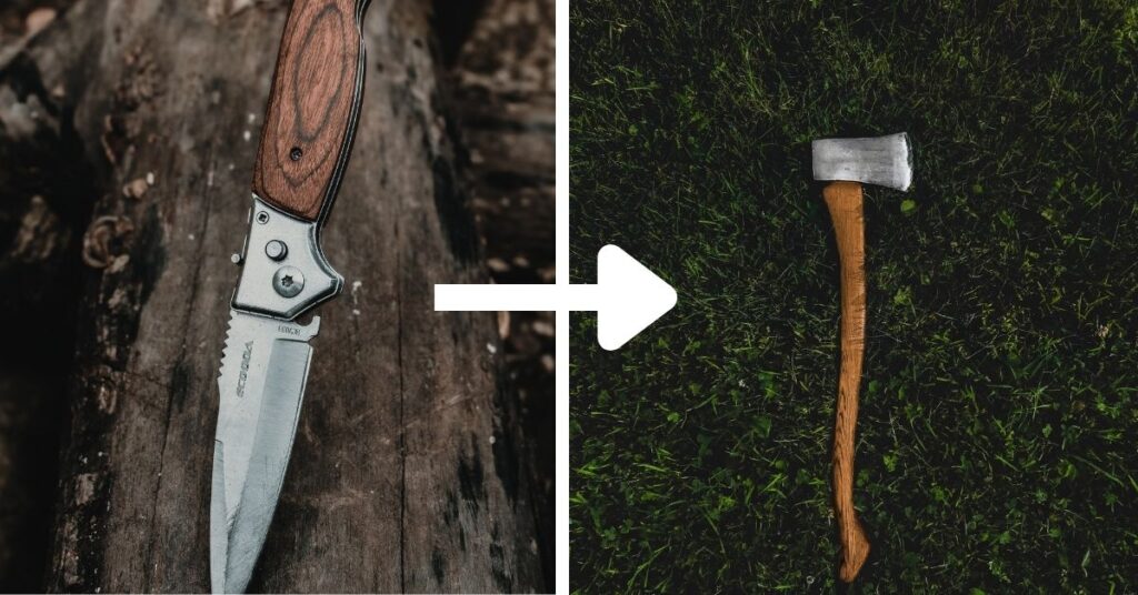 Are Knives Needed When Camping With An Axe